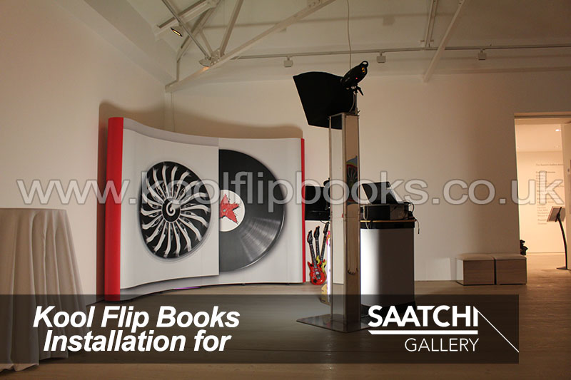 kool flip books photobooth hire at saatchi gallery in london